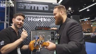 New Hartke Class D Lightweight Bass Amplifier Head TX600 Demo at Namm 2016 [upl. by Bat]