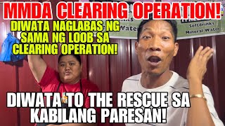 MMDA CLEARING OPERATION DIWATA NAGLABAS NG SAMA NG LOOB SA CLEARING OPERATION PANUORIN [upl. by Ailic181]