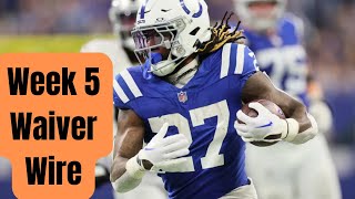 Week 5 Waiver Wire Top Adds Fantasy Football 2024 [upl. by Thorsten]