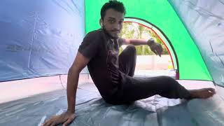 Strauss Portable Waterproof Camping Tent 4 Persons unboxing amp ￼ review  tent  tent house [upl. by Aeynod]