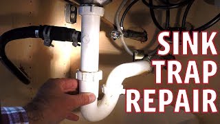 Sink Trap Repair  Leaking [upl. by Pals]