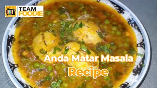 Perfect Anda Matar Masala Easy Rcipe [upl. by Ailefo]