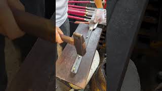 Wood knife rivet handle production process Good tools and machinery make work easy [upl. by Cuthburt]