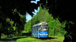 Tramwaje w Krakowie  Linia 6  BombardierRotaxMPK EU8N  3034 [upl. by Ardnasil]