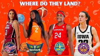 Reacting to ESPNs 2024 WNBA Mock Draft [upl. by Haramat]