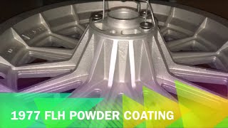 Shovelhead FLH Powder Coat Harley AMF wheel rim [upl. by Annaohj]