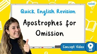 How Do I Use Apostrophes for Omission  KS2 English Concept for Kids [upl. by Norga]