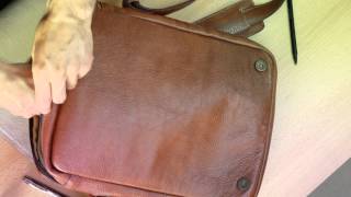 quotLaptop Leather Messenger Bagquot by Ruitertassen of ShopRuitertassenBagscouk [upl. by Morse35]