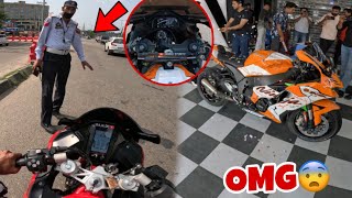 Biker Vs Cop’s 😰 Modified Zx10r 😍One in India 😱 [upl. by Lenni79]