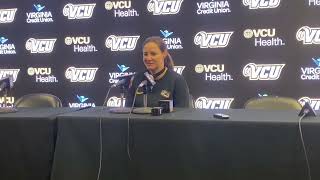 VCU womens basketball coach Beth OBoyle on MaryAnna Asares offseason development [upl. by Ahsinet]