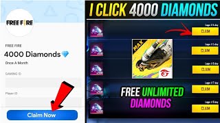 💎4000 🔥 Free Diamonds in Free Fire Trick How to Get Free diamond in freefire max Free Diamond App [upl. by Joye]