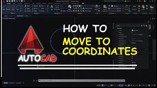 AutoCAD How To Move To Coordinates [upl. by Derman303]