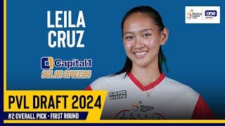 Leila Cruz as the SECOND pick overall  2024 PVL Rookie Draft Night [upl. by Knowlton]