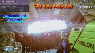 La Clé des Asticots emplacement du coffre Le Cuirassé Destiny Le Roi des Corrompus [upl. by Dyl]