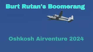 Burt Rutans Boomerang The Space Research Marvel at Oshkosh AirVenture 2024planespotting aviation [upl. by Caldwell]