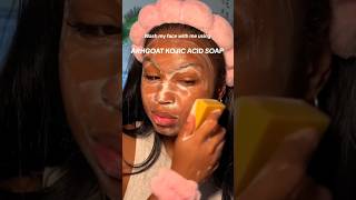 kojicacidsoap good for dark spots hyperpigmentation acne scars turmericsoap skincare [upl. by Wilt]