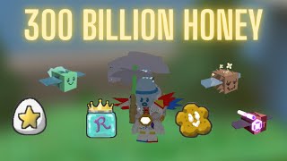 I SPENT 300 BILLION HONEY ON ROYAL JELLY AND TREATS In Bee Swarm Simulator [upl. by Naujet]