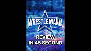 Wrestlemania 38 in 45 Sec wwe wrestlemania38 [upl. by Seabrooke]