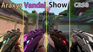 Araxys Vandal All Variants Showcase  VALORANT New Araxys Skin Bundle [upl. by Lois729]