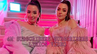 4 MILLION SUBSCRIBERSMerrell Twins 7 rings parody LYRICS VIDEO  MERRELL TWINS [upl. by Aralk]