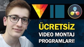 EN İYİ 3 ÜCRETSİZ VİDEO MONTAJ PROGRAMI  VİDEO EDİT PROGRAMLARI [upl. by Lotsirk]