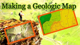 Geological map  How Geologist make Geologic map  Interpretation and drawing process [upl. by Lairret]