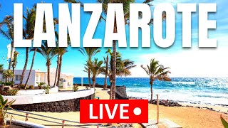 🔴 Lanzarote LIVE  Puerto del Carmen at Sunset [upl. by Sidnala]