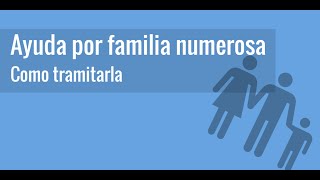 Ayudas por Familia Numerosa [upl. by Yelena]