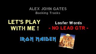 Iron Maiden  Losfer Words  backing track NO LEAD GTR [upl. by Paik]