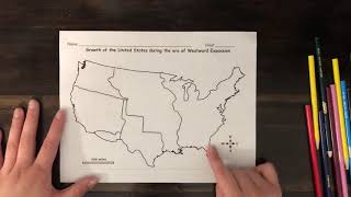 Westward Expansion Map Activity [upl. by Hankins972]