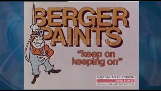 BERGER PAINTS  CLASSIC AUSTRALIAN TV COMMERCIAL [upl. by Dehnel]