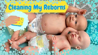 Beautiful Reborn Dolls That Look Like Real Babies Giving My Reborn Dolls A Deep Clean [upl. by Halika]