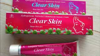 Clear Skin Cream Review amp Uses। पुराने निसान किसी भी तरह का हो व झाइयो को दूर करने में खास 🔥🔥 [upl. by Treborsemaj]