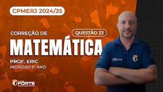 CPMERJ 2425  Matemática Questão 23  Admissão ao 6º Ano [upl. by Cavanagh]