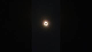 MOMENT OF TOTAL SOLAR ECLIPSE PATH OF TOTALITY FINDLAY OHIO [upl. by Kunkle500]