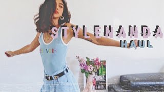 STYLENANDA TRY ON HAUL 🥰 90s Inspired SpringSummer Fashion  rachelteetyler [upl. by Yur725]