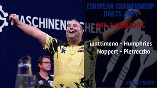 Wattimena and Noppert through to the seimis  Machineseeker euopean Championship 2024 [upl. by Akilak682]