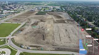 Waukee Towne Center Drone Update June 22 2023 [upl. by Sirehc]