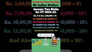 tax slab  tax slab for ay 202425  tax slab 2024 [upl. by Khorma975]