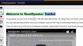 ReadSpeaker TextAid Literacy Support [upl. by Einneg]