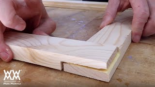 How to make simple frame and panel cabinet doors No router or pocket screws needed [upl. by Beckerman455]