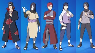 Fortnite x Naruto Round 2 All New Skins Itachi amp Orochimaru amp Hinata amp Gaara Rivals [upl. by Roux]