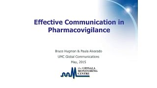 Effective Communication in Pharmacovigilance [upl. by Hartley]