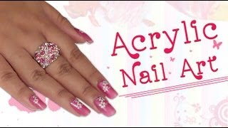 Acrylic Nail Art Tutorial for Beginners Video  Khoobsuraticom [upl. by Haye]