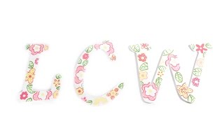 Paint Flowers on Wood Letters  Daisy Daze [upl. by Adelaja637]