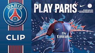 HOME SHIRT 2017  2018  PARIS SAINTGERMAIN [upl. by Otreblanauj384]