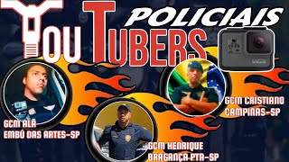 POLICIAIS YOUTUBERS MOTOCICLISTAS [upl. by Ydnes]