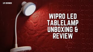 Wipro ReChargeable LED Table Lamp White Standard E10013  Unboxing amp Review [upl. by Ahtrim899]