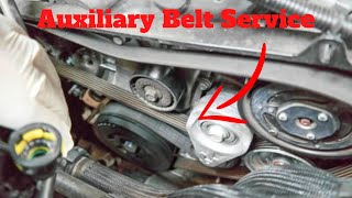 Alfa Romeo GiuliaStelvio 20 Auxiliary Belt Replacement [upl. by Shiekh67]