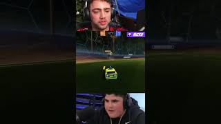 Mizkif and BIG JUSTICE score a goal in ROCKET LEAGUE [upl. by Ardnossak]